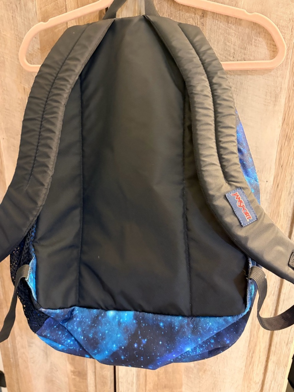 Jansport Cyberspace Galaxy Print Backpack Big Student Blue Black Teal - Picture 5 of 16